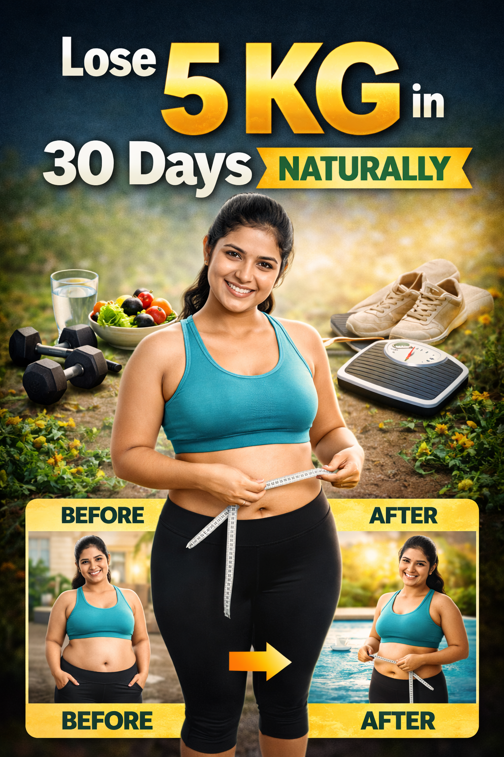 lose 5 kg in 30 days naturally